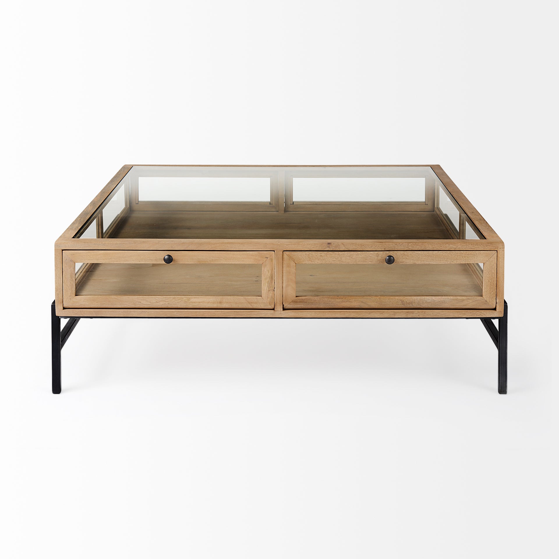 Arelius Square Coffee Table, Three Color Options