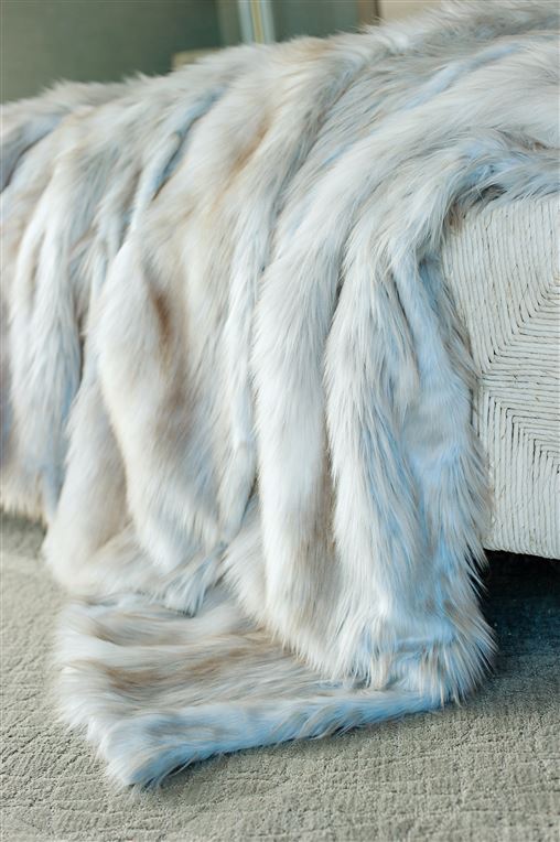 Limited Edition Siberian Fox Faux Fur Throws 60" x 72"