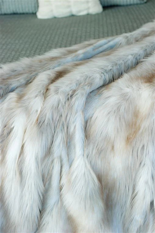 Limited Edition Siberian Fox Faux Fur Throws 60" x 72"