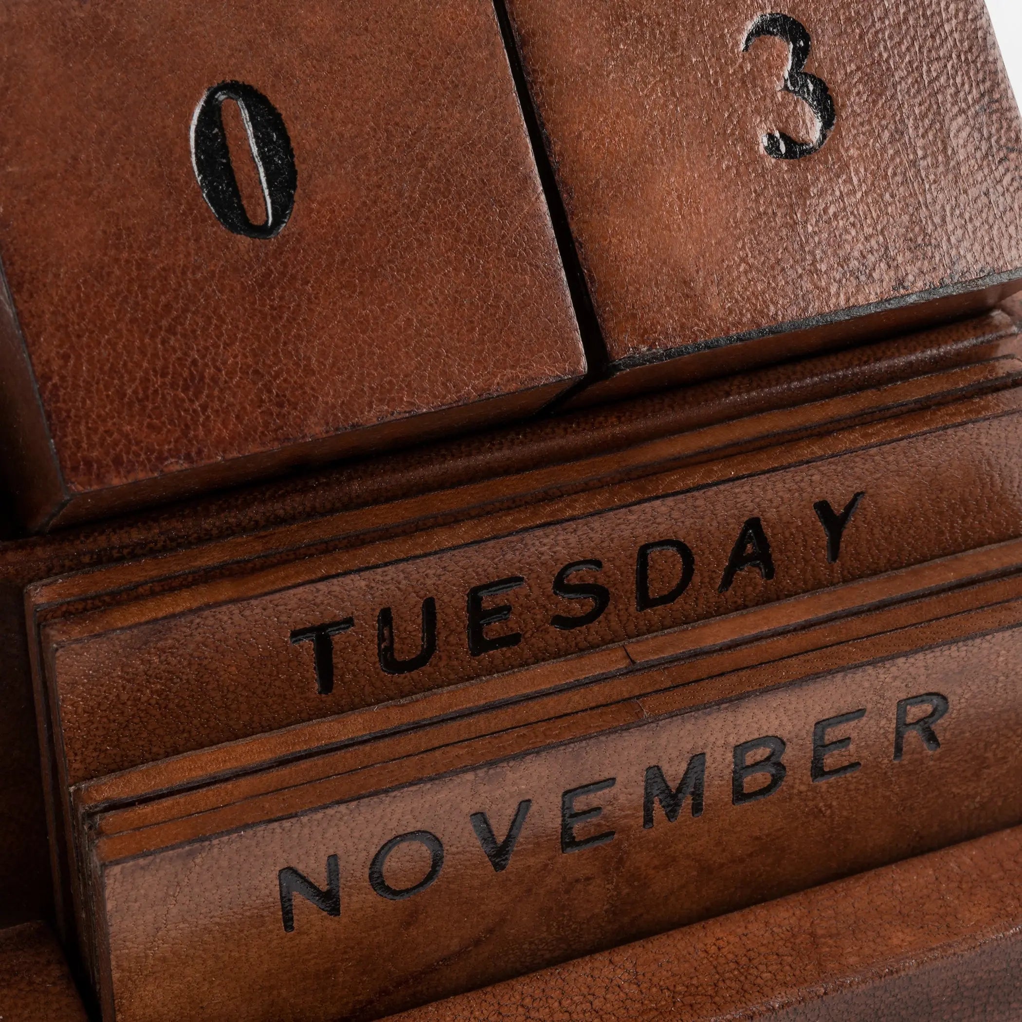Leather Desk Calendar