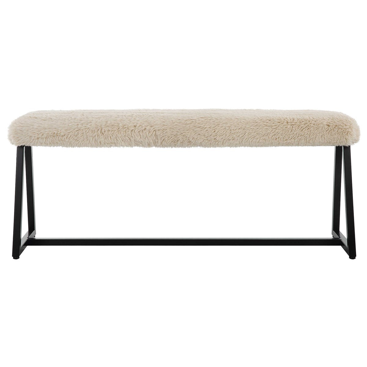 taupo bench faux sheepskin