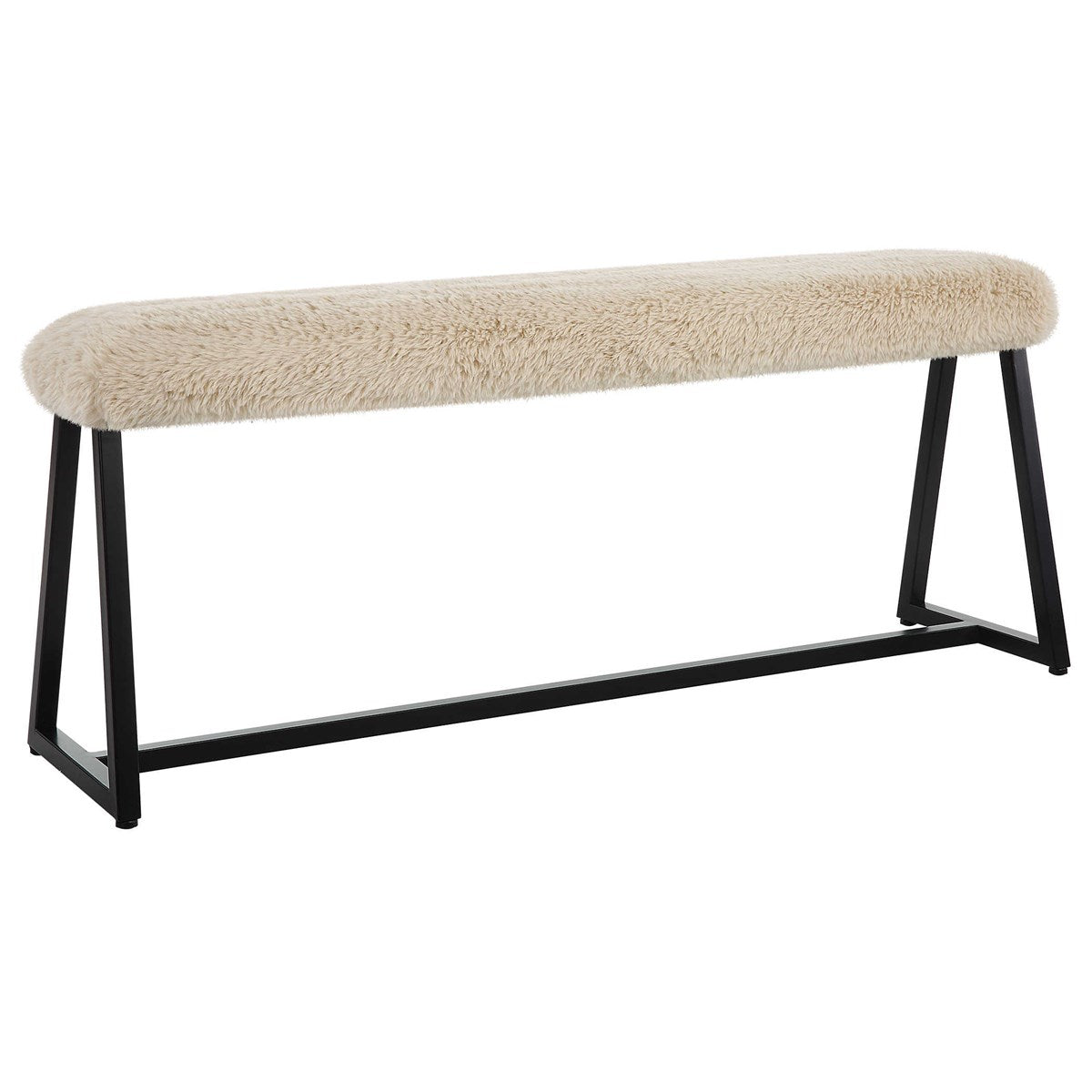 taupo bench faux sheepskin