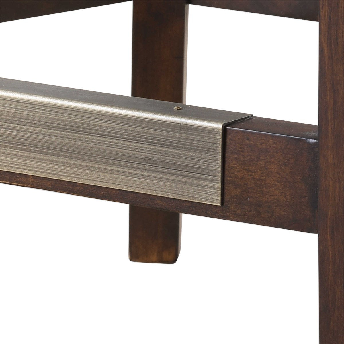 antique bronze kick plate dariela counter stool cream faux leather nail head detail