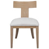 IDRIS ARMLESS CHAIR, NATURAL