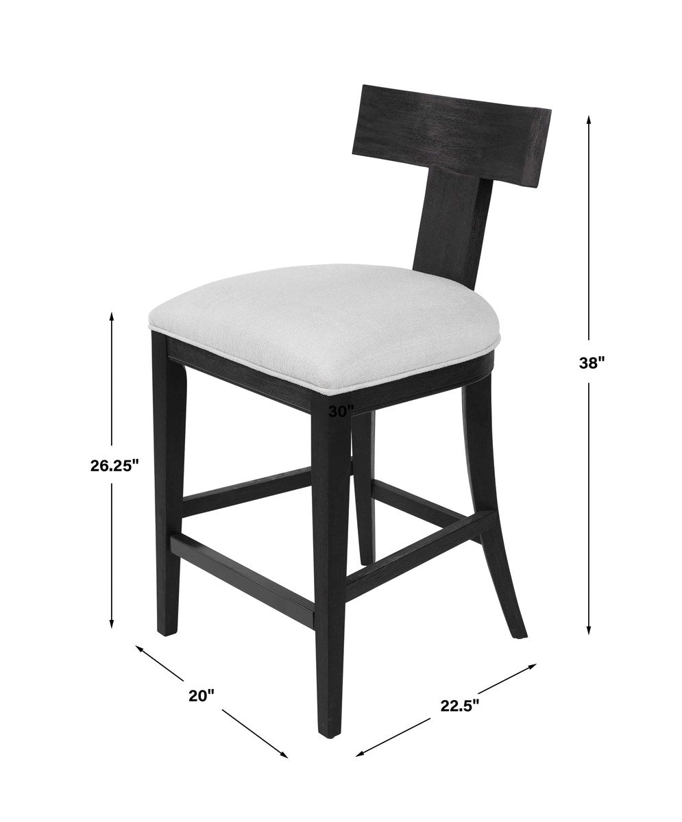 dimensions idris counter stool charcoal