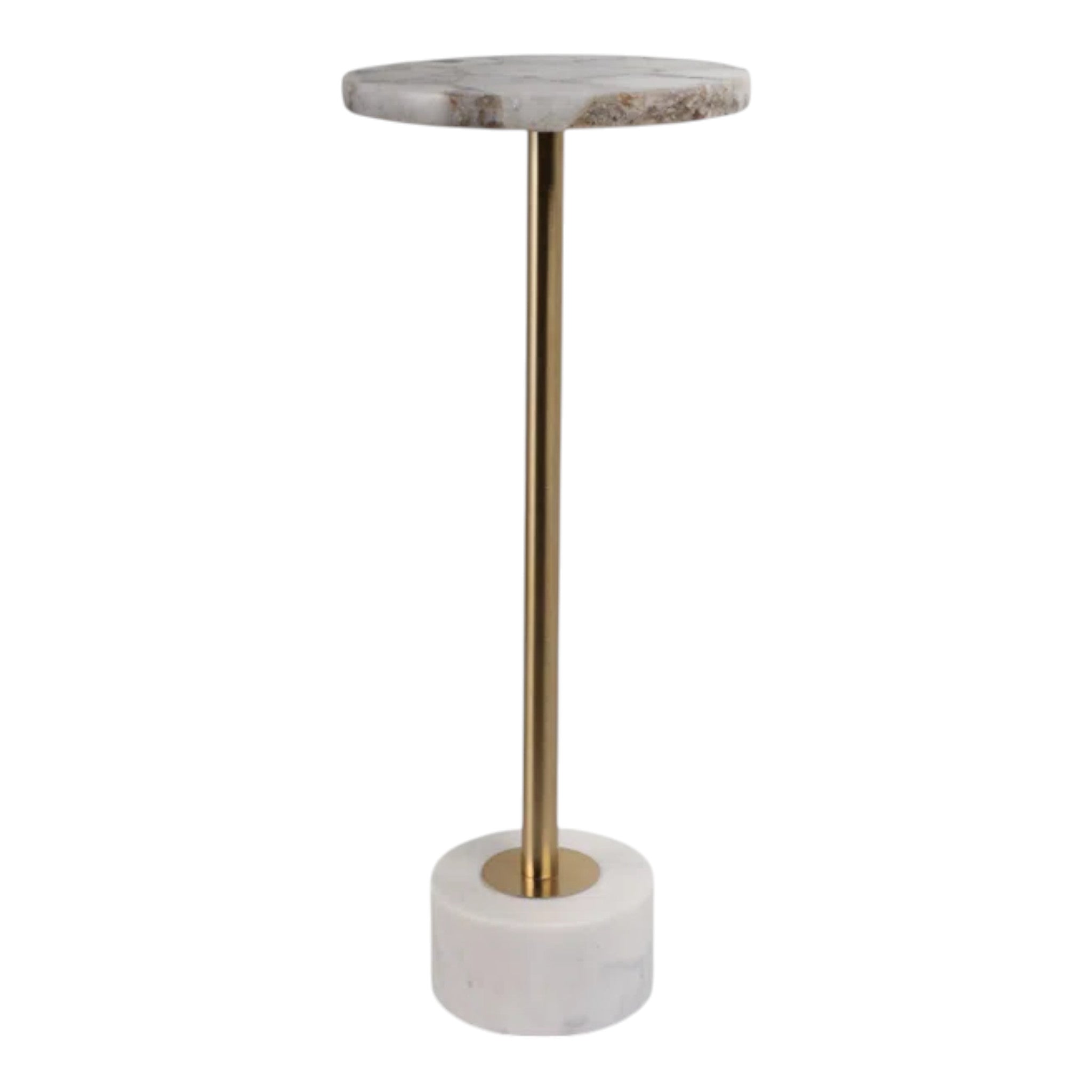 Cannes Agate + Marble Accent Table 24" H