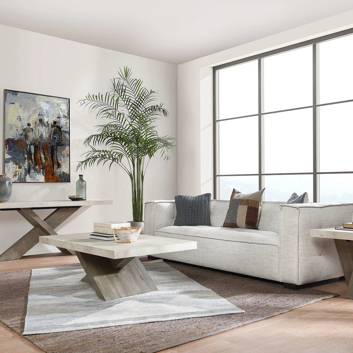 Durant Solid Wood Rectangle Coffee Table