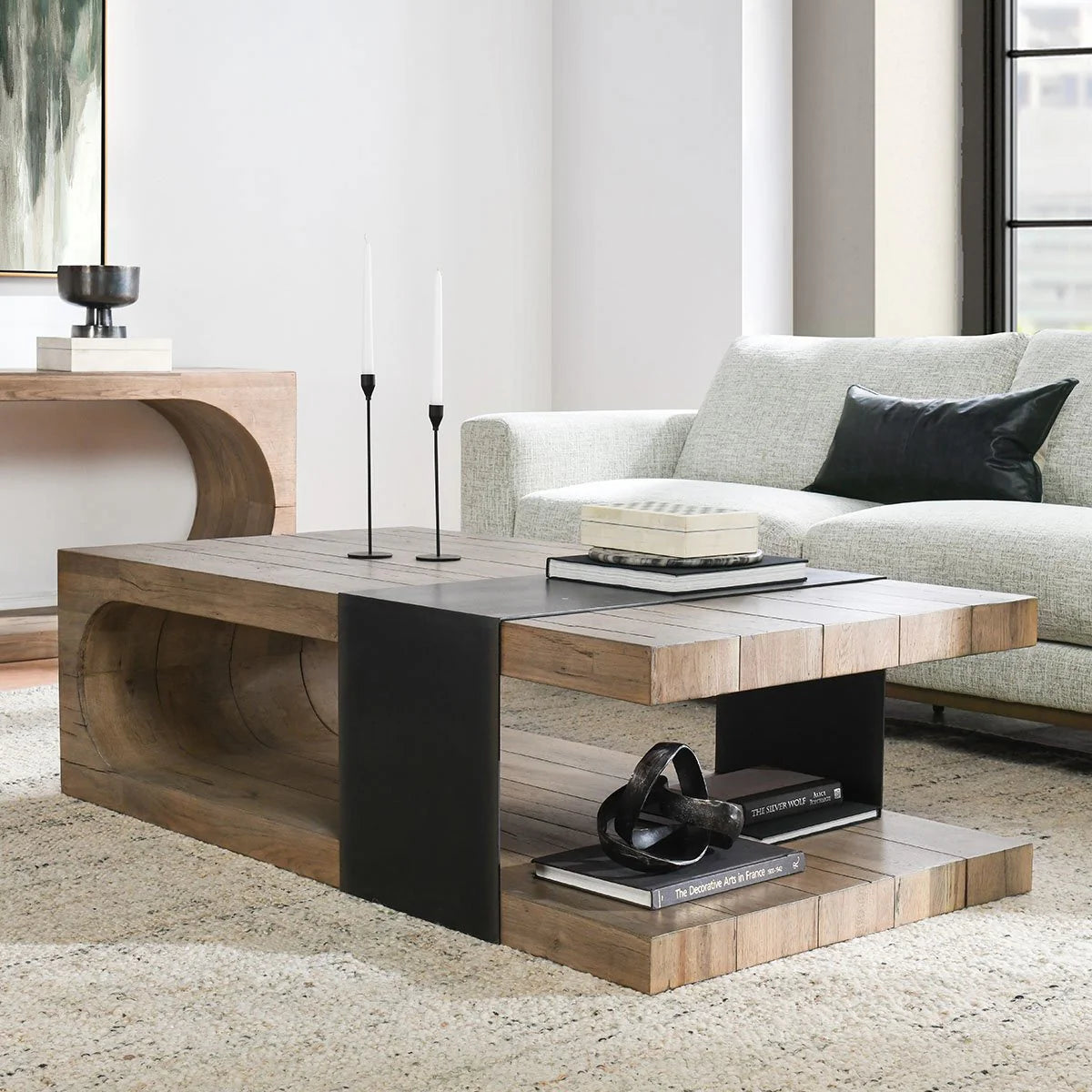 Danica Solid Wood Rectangle Coffee Table
