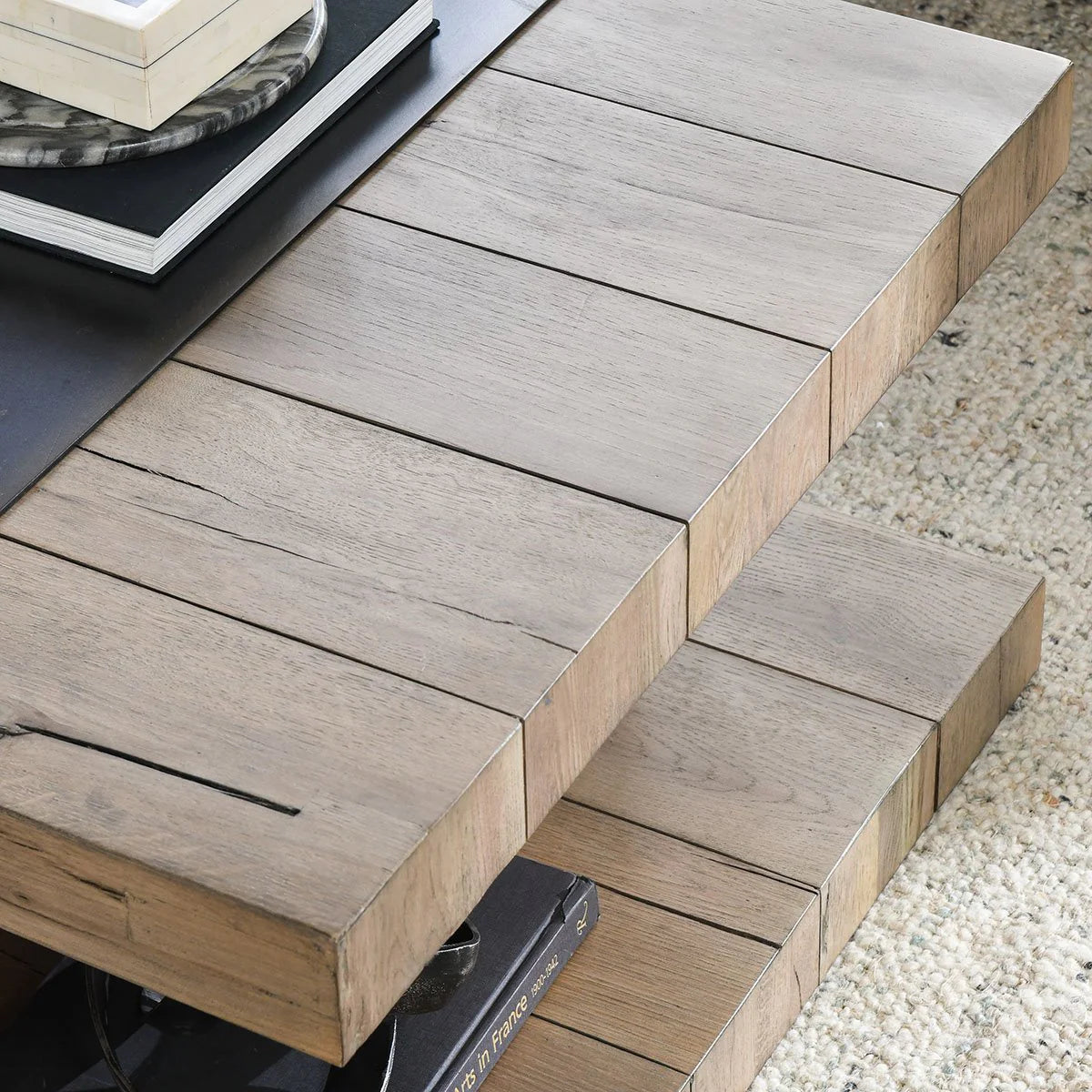 Danica Solid Wood Rectangle Coffee Table