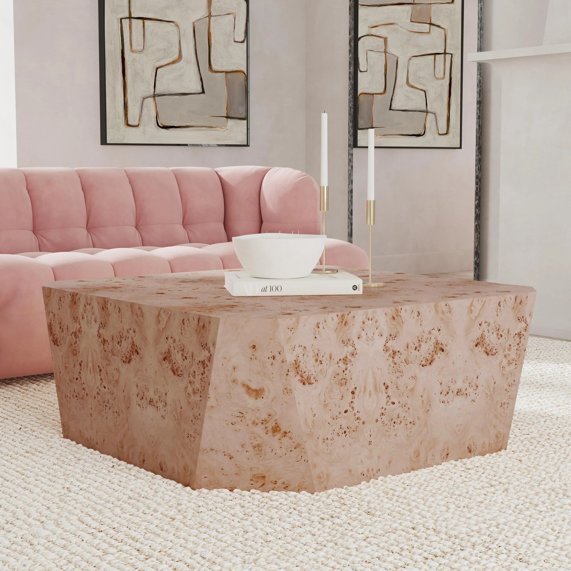 Avena Solid Wood Square Coffee Table