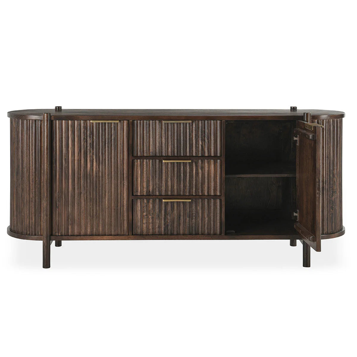 Redford Solid Wood 2Dr 3Dwr Cabinet