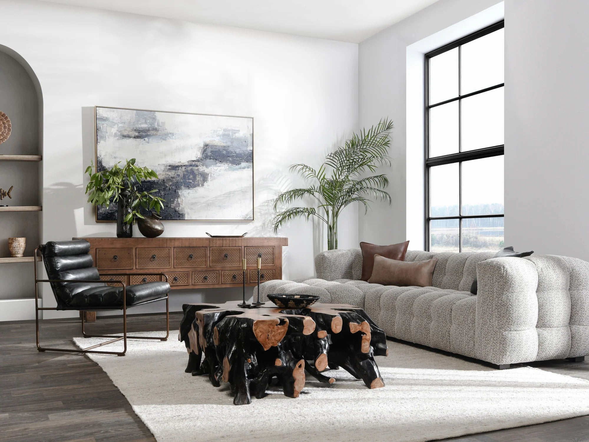 Walter Upholstered Sectional w/LAF Chaise