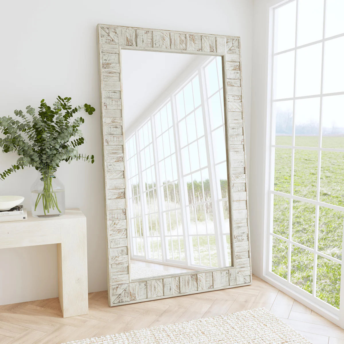 Astrid Solid Wood Floor Mirror