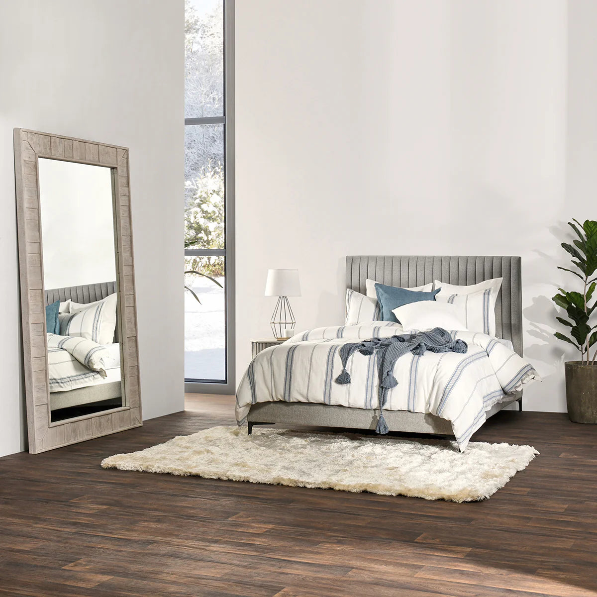 Astrid Solid Wood Floor Mirror