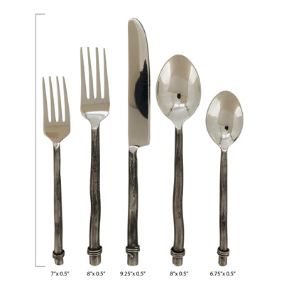 Twiggy Stainless Steel Flatware Set of Five