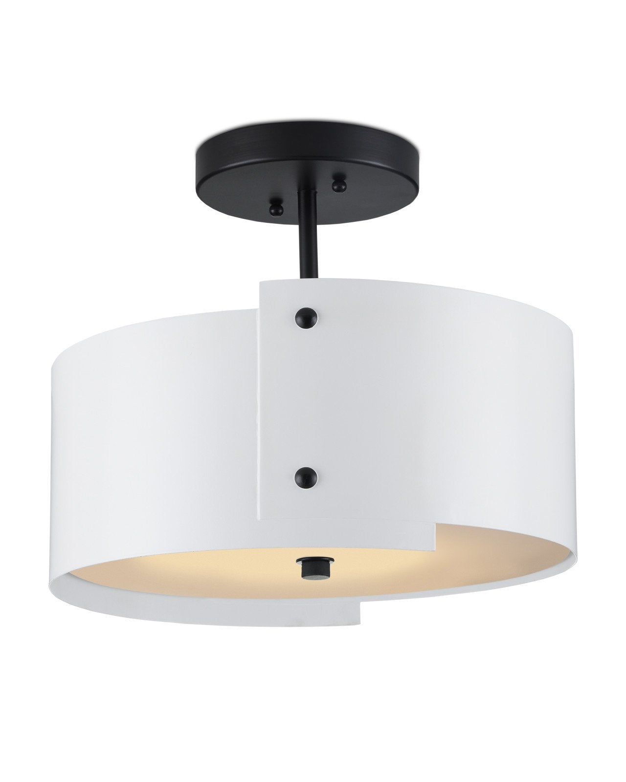 Ritsu Semi-Flush Mount, 3 Color Options