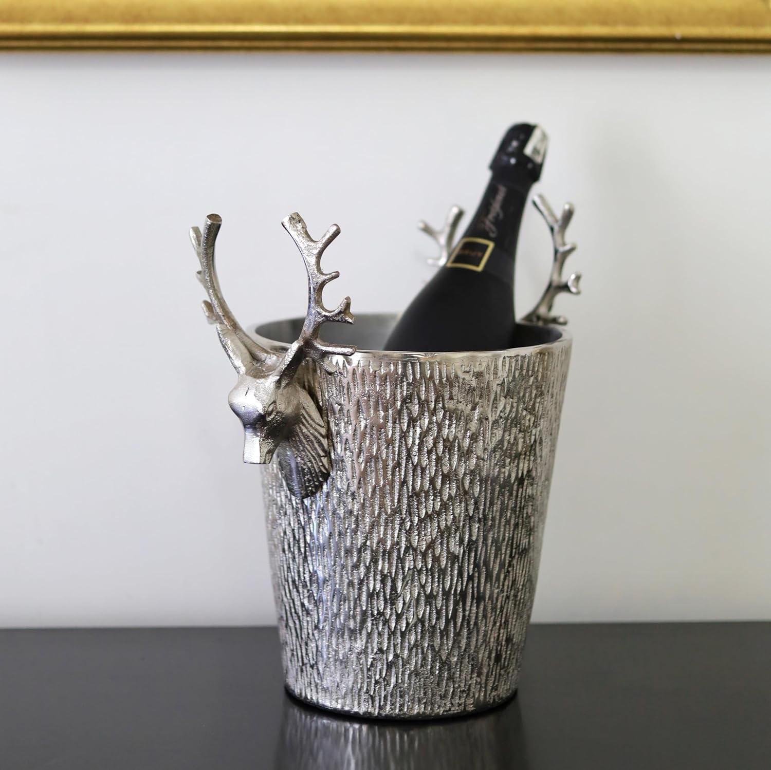 Diameter Cast Aluminum Stag Ice Bucket