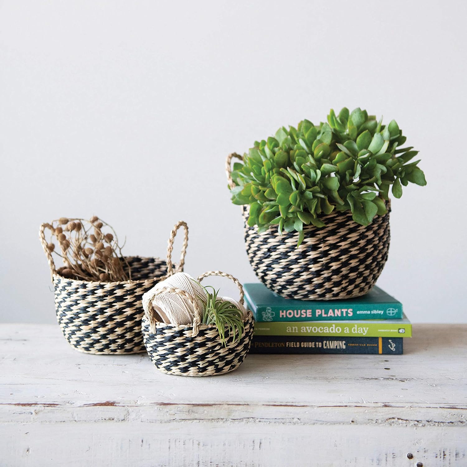 Hand-Woven Seagrass Basket