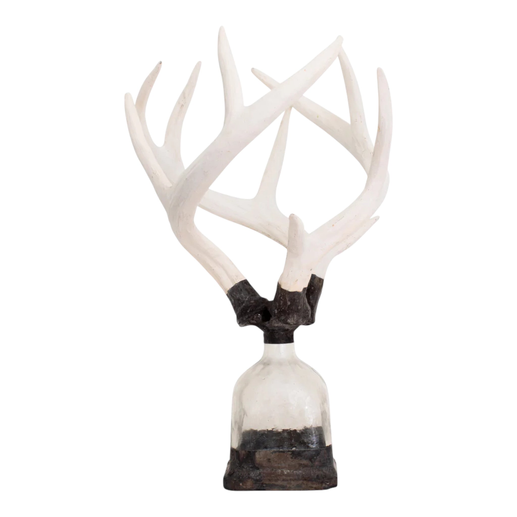 Triple Medium Antler Bottle, White