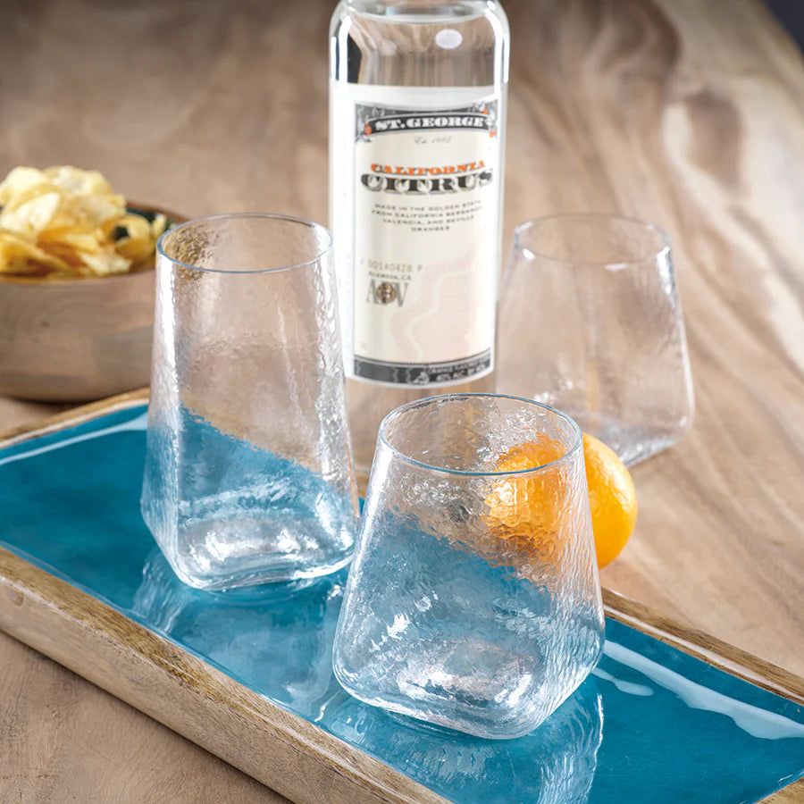 Kallos Hammered Highball Glass