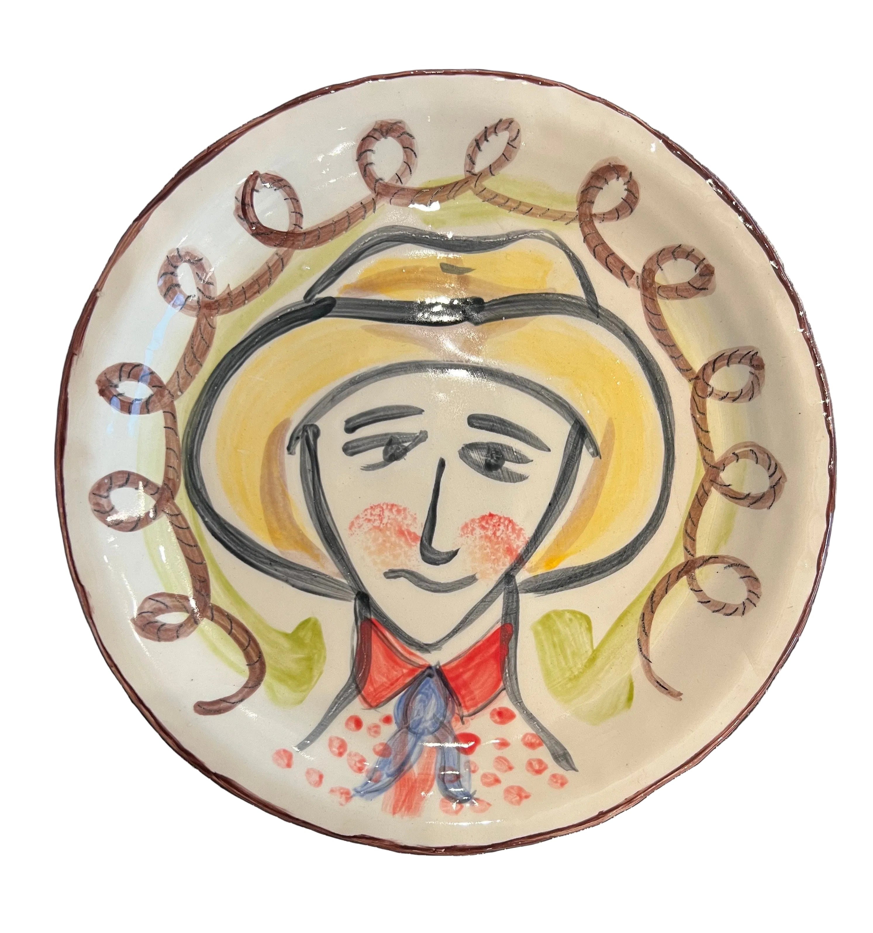 Picasso Cowboy Plate