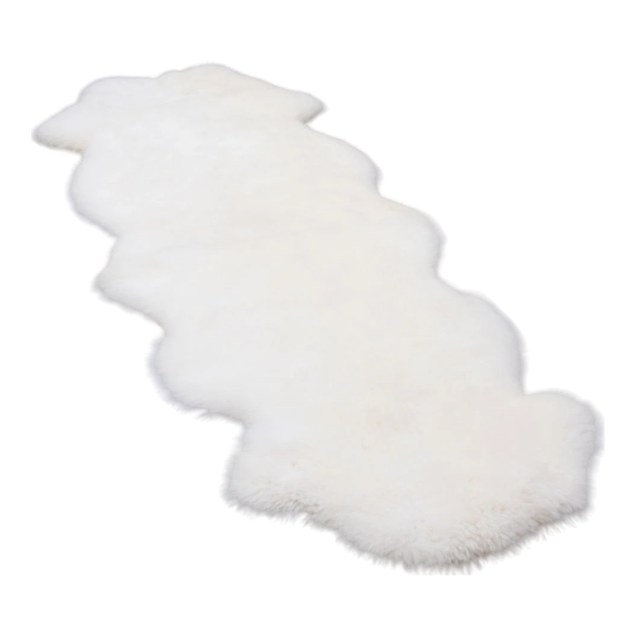 Double Lambskin Rug-White