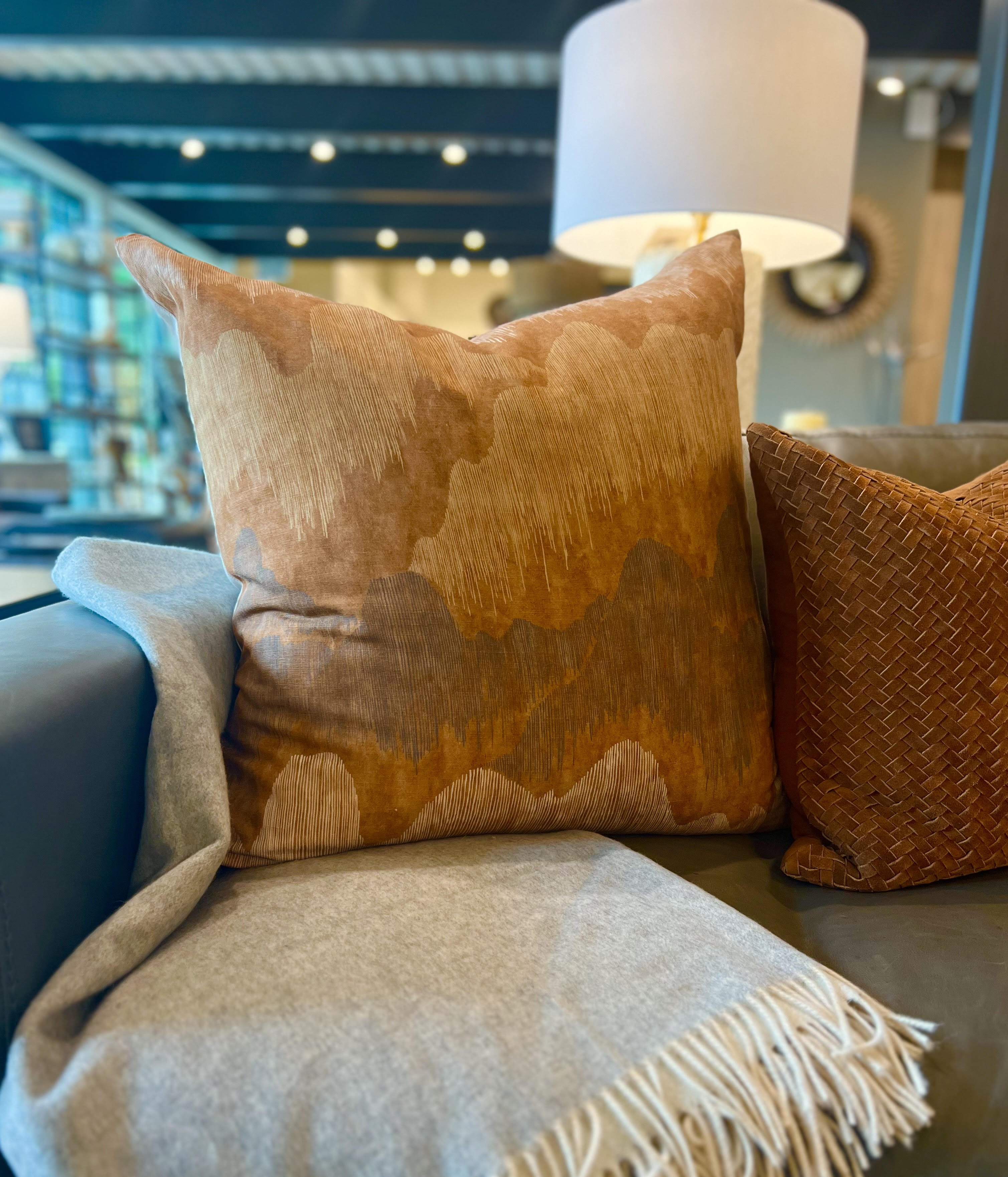 CASCADIA, RUST BY KELLY WEARSTLER 26 x 26 Pillow