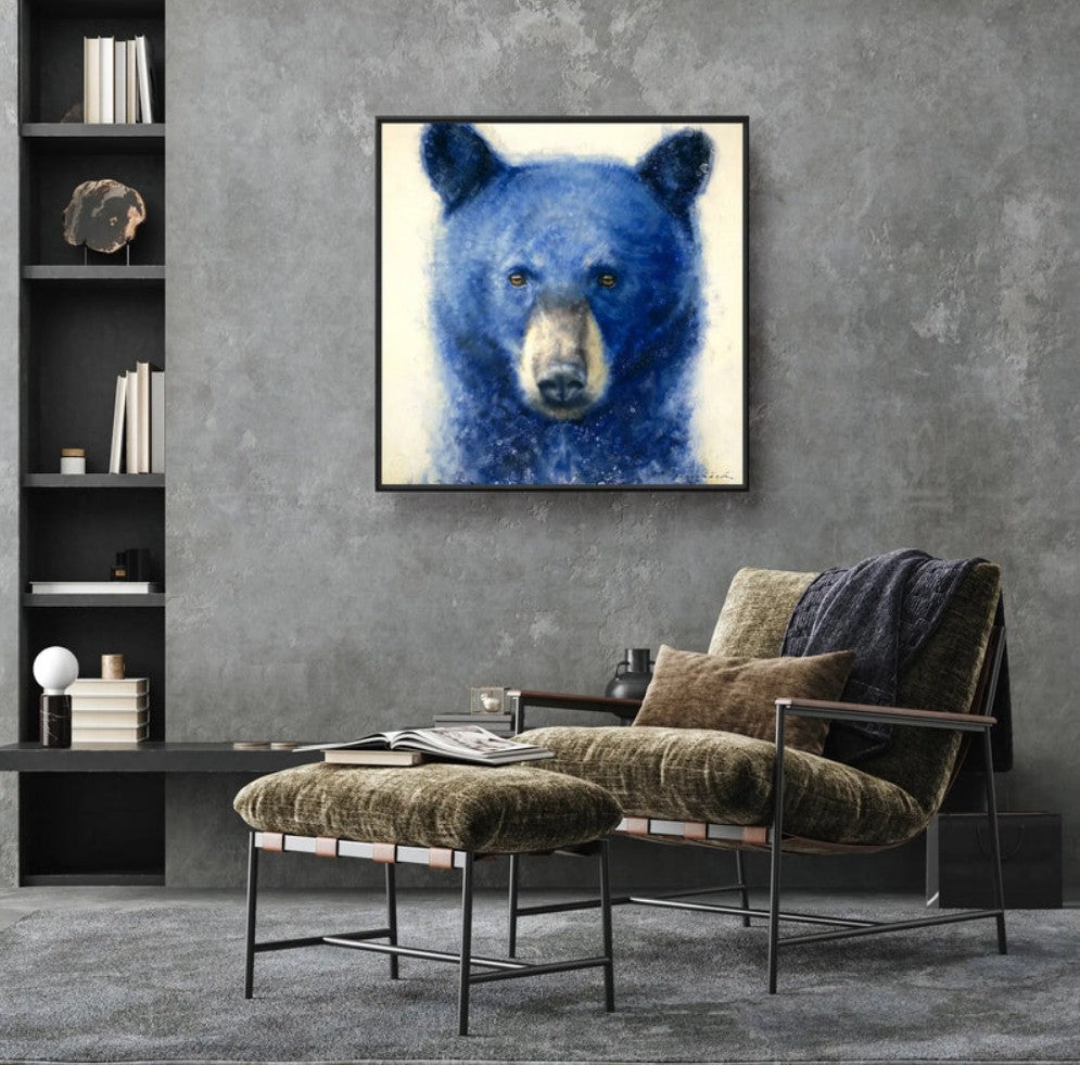 Limited Edition Framed "Electric Blue" Print by David Frederick Riley