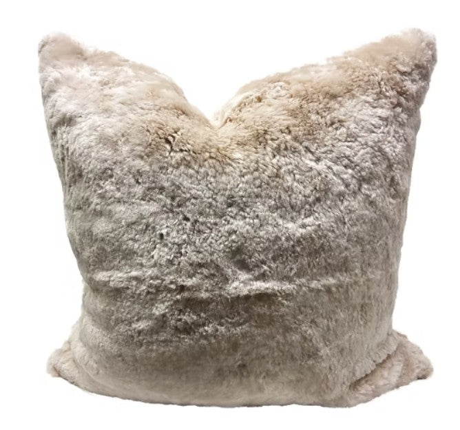 New Zealand Shearling Patch Pillow