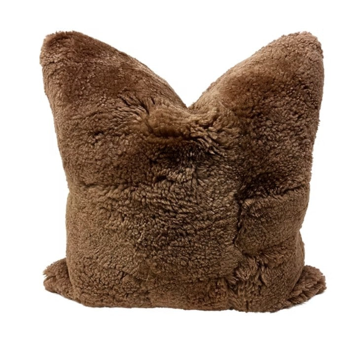 New Zealand Shearling Patch Pillow