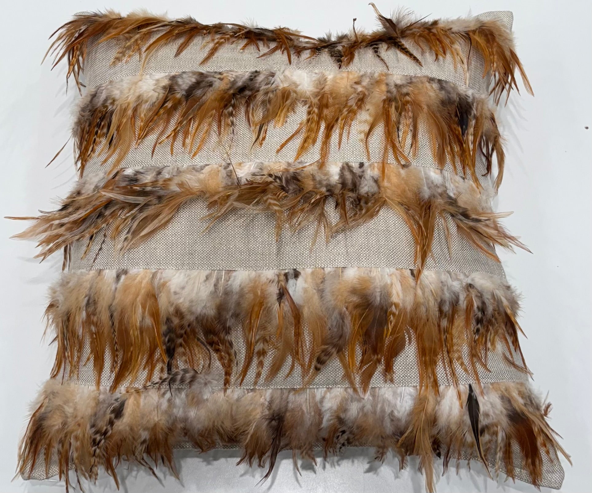 Federick Brown Feather Pillow