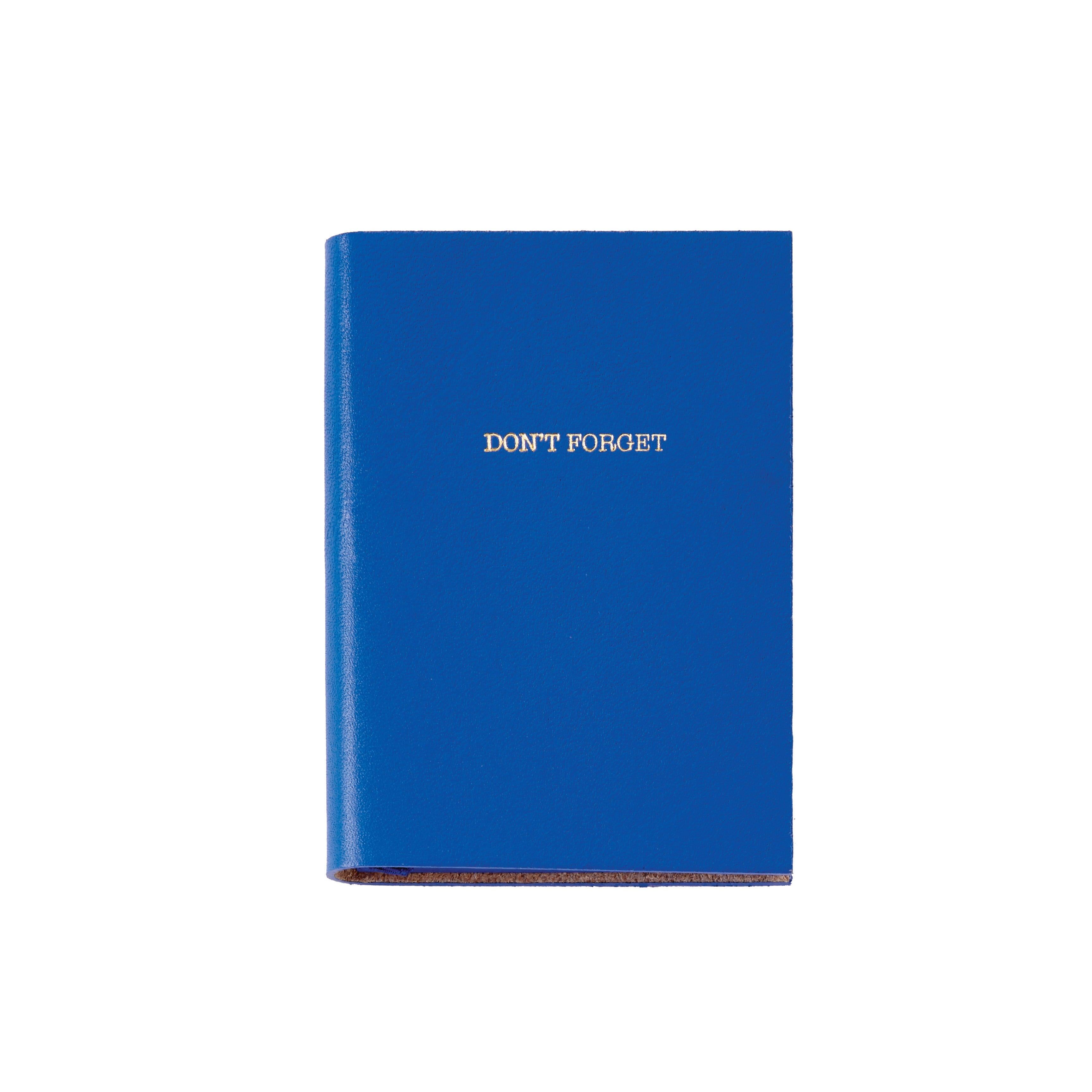 Mini Journal - Don't Forget in Blue