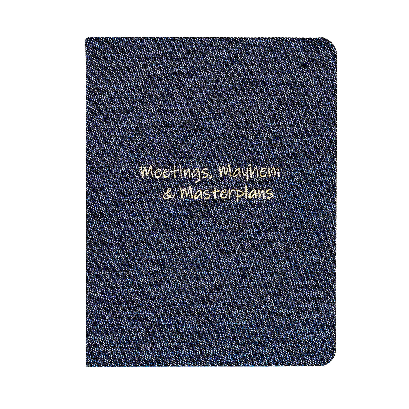 Meetings, Mayhem, Master Plan Notebook in Denim – Elevated Living Interiors