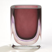 Amethyst Borealis Glass Vase