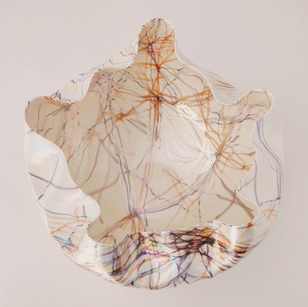 Orange and Blue Cambrian Bowl