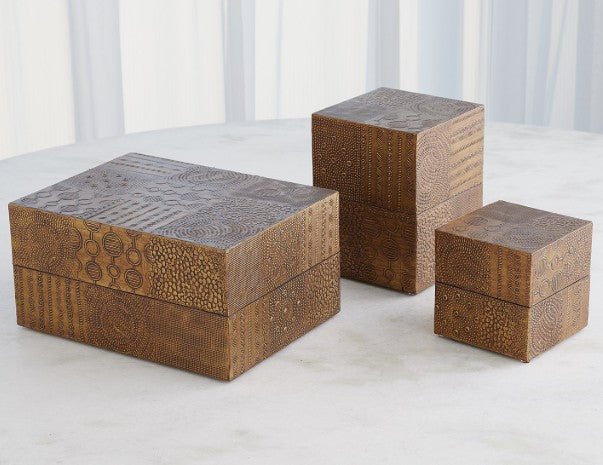 Antique Brass  Tall Navigator Box