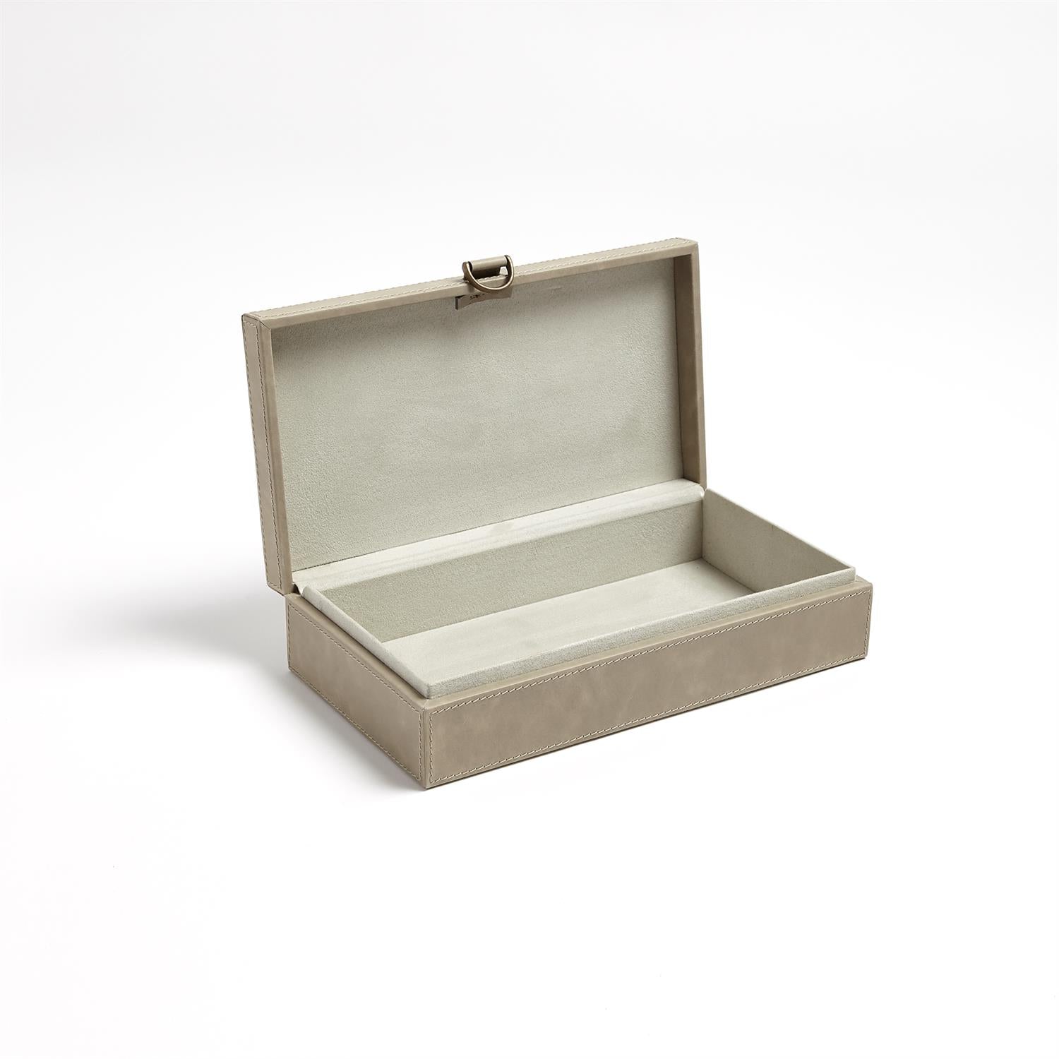 Marbled Light Grey Leather Box