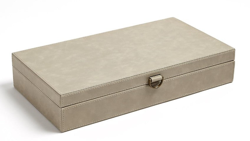 Marbled Light Grey Leather Box