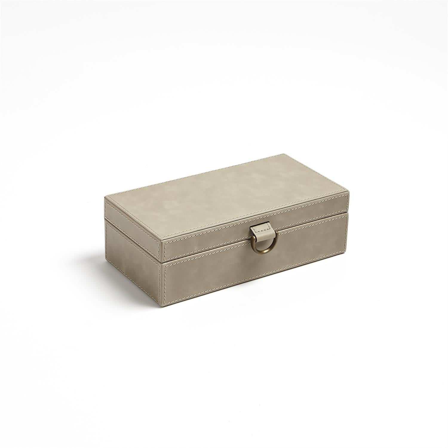 Marbled Light Grey Leather Box