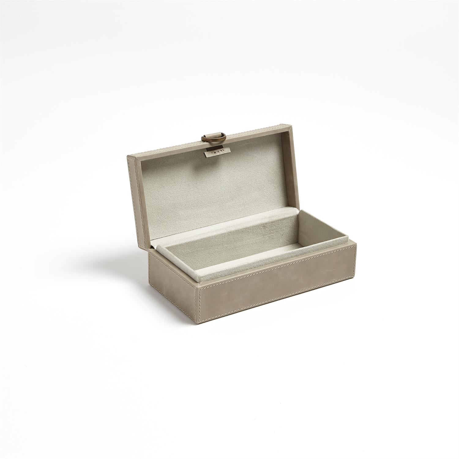 Marbled Light Grey Leather Box