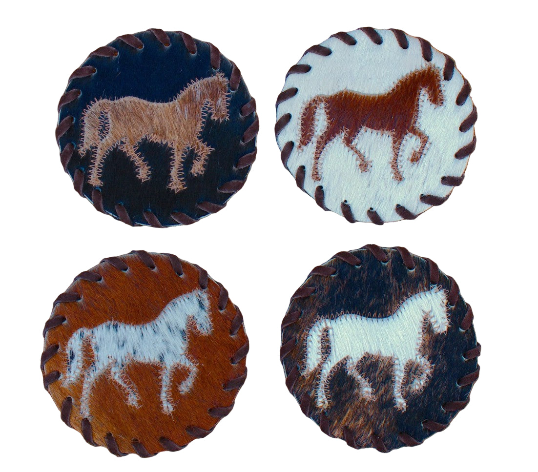 Horse Cowhide Coaster