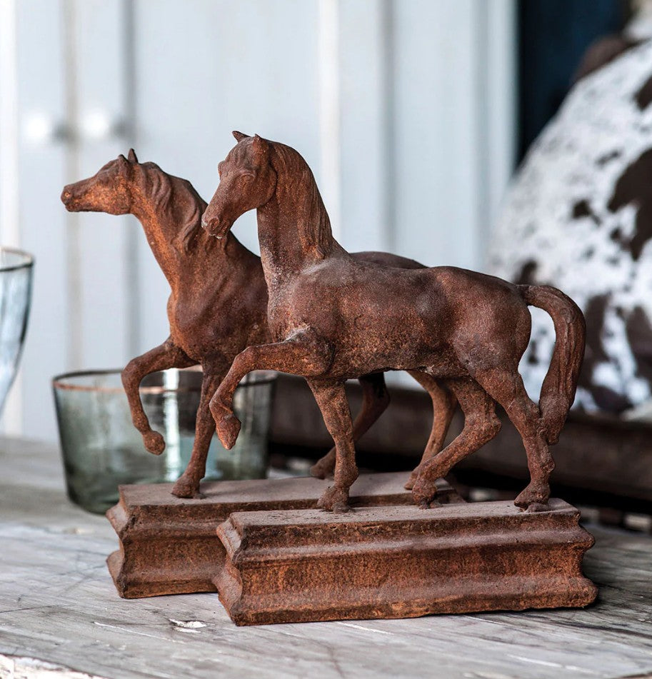 Thoroughbred Horse in Rust Patina