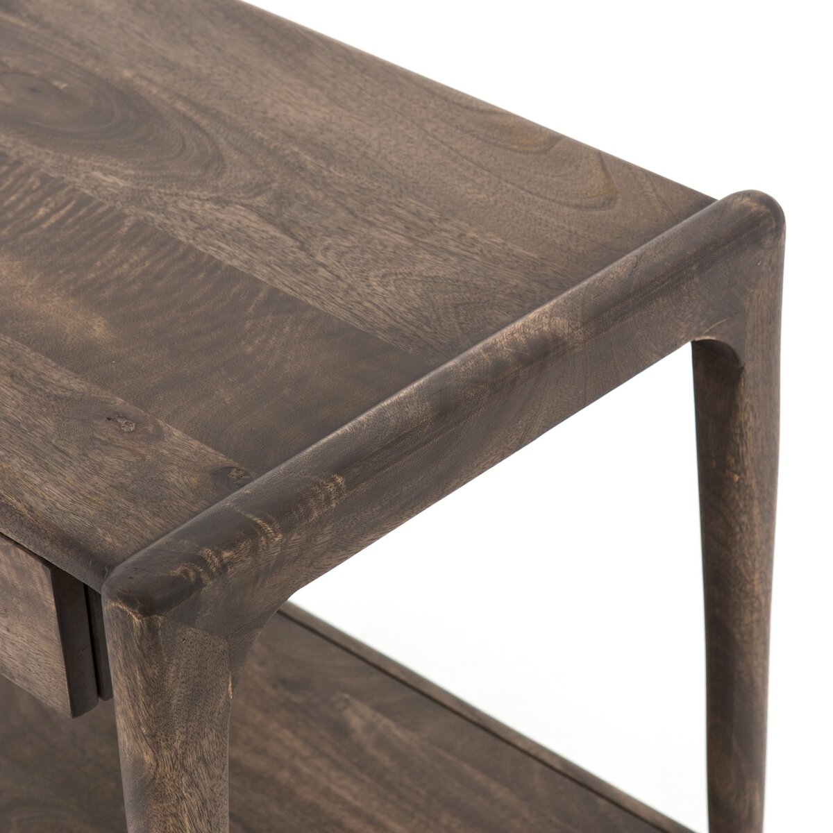 Valeria End Table - Aged Brown