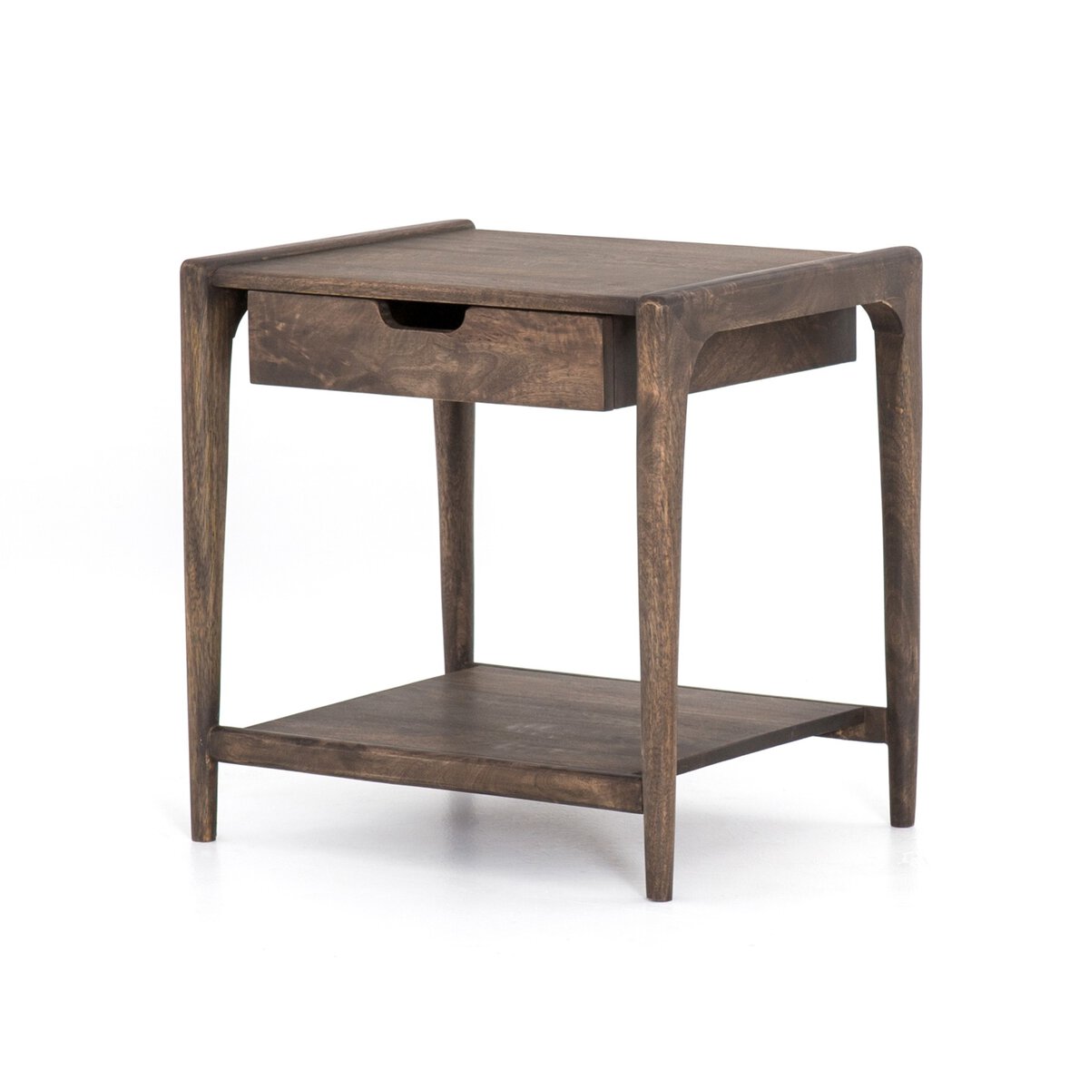 Valeria End Table - Aged Brown