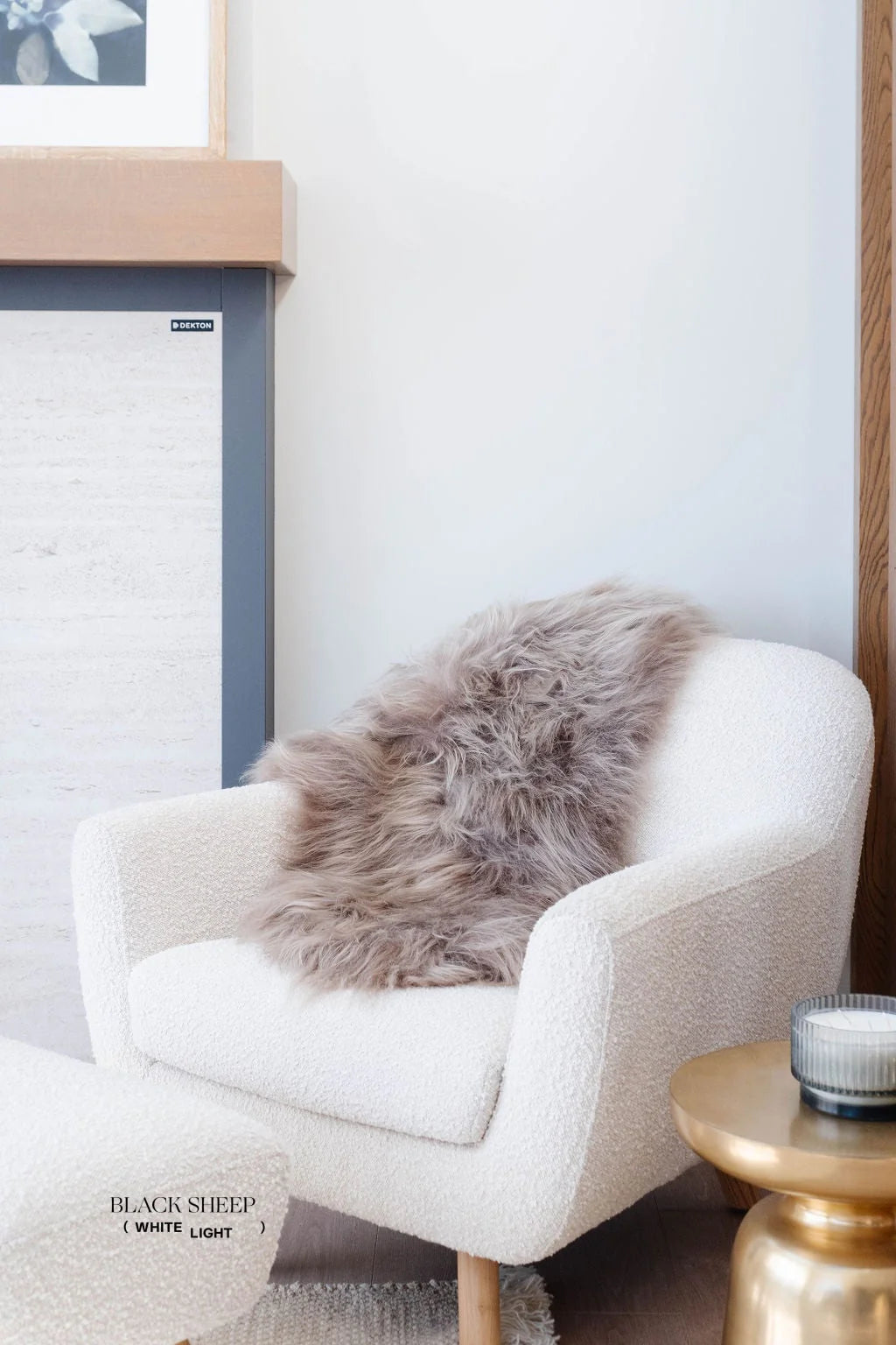 Icelandic Sheepskin- Taupe Approximately 2' x 3'
