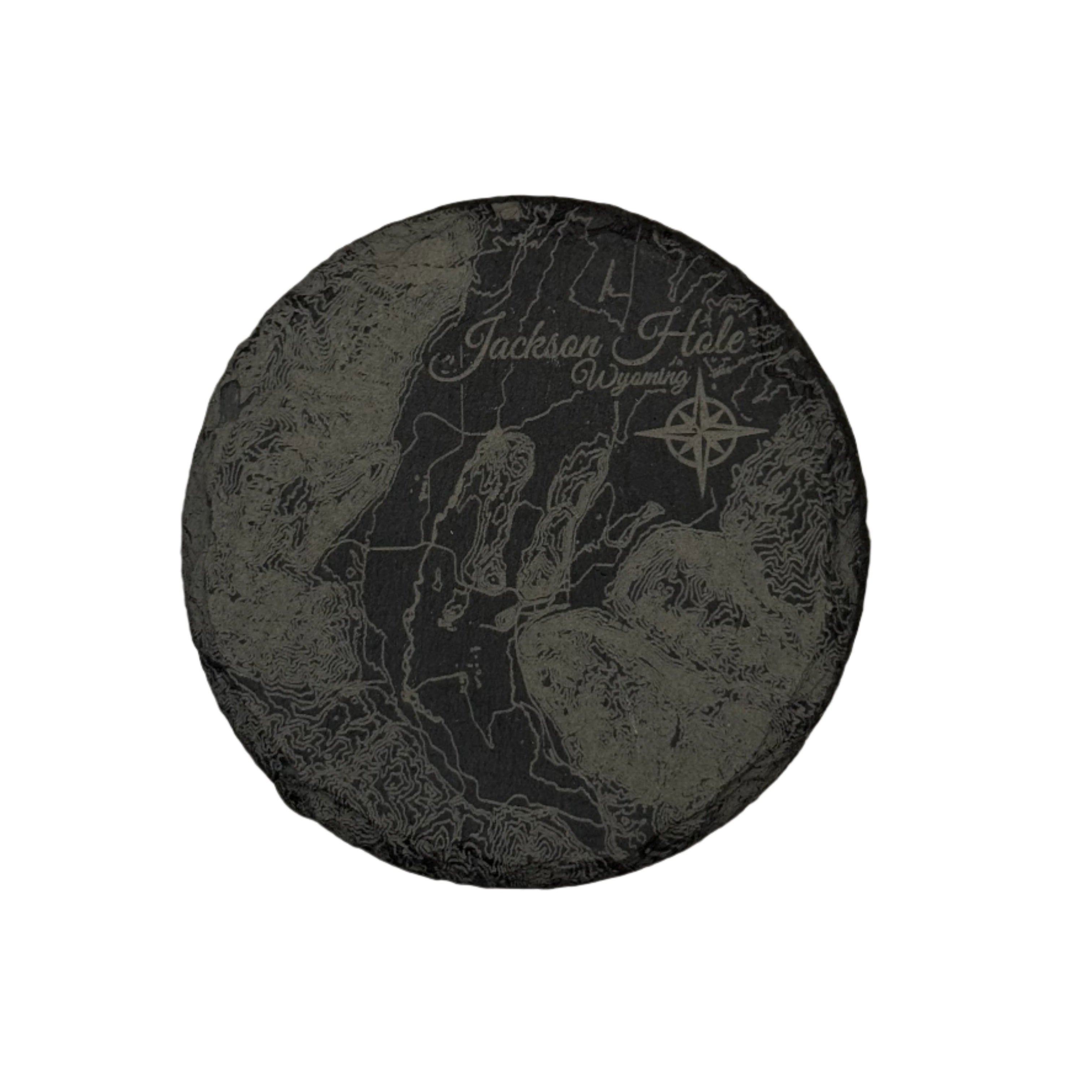 Single Signature Jackson Hole Slate Coasters