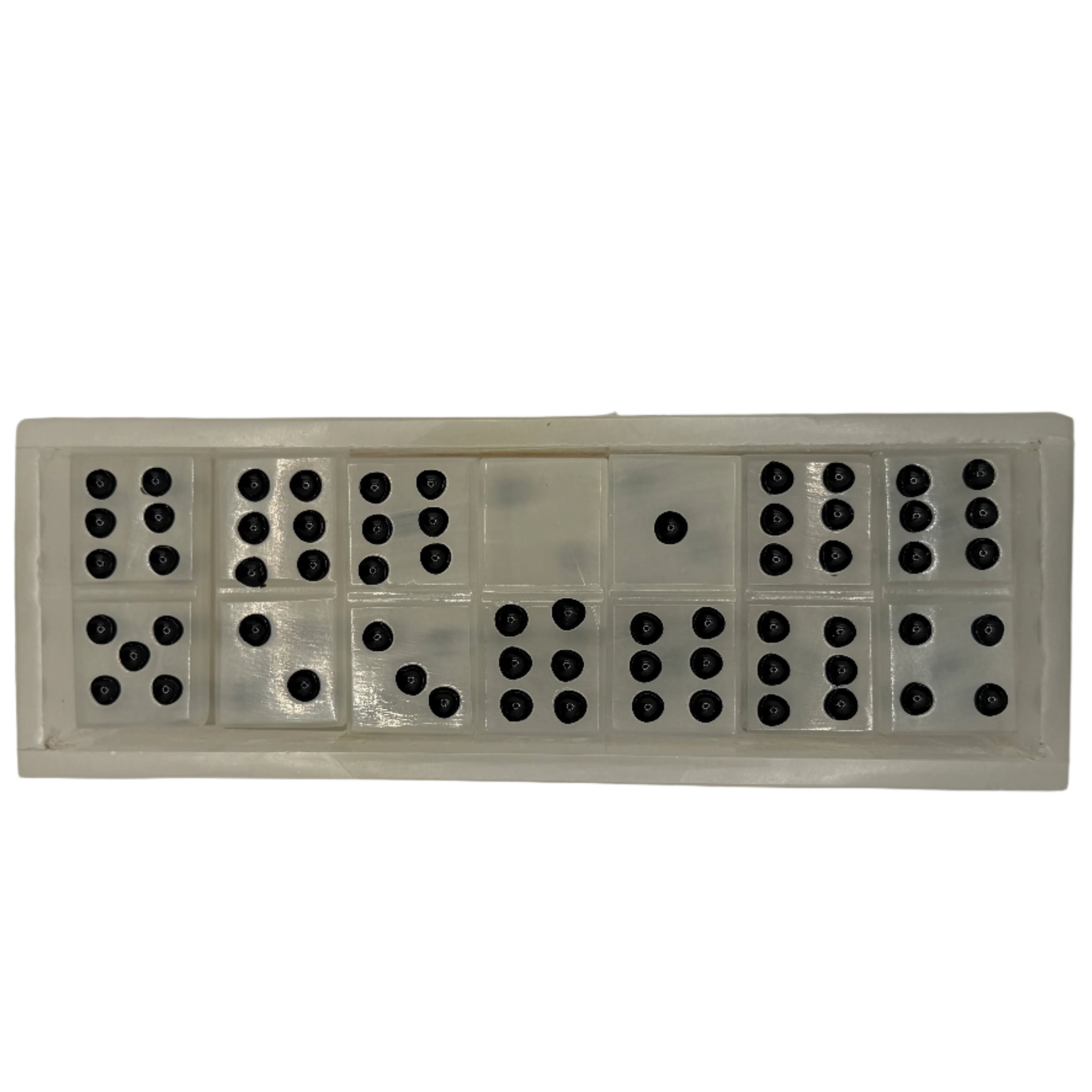 Onyx Crystalline Jumbo Domino Set