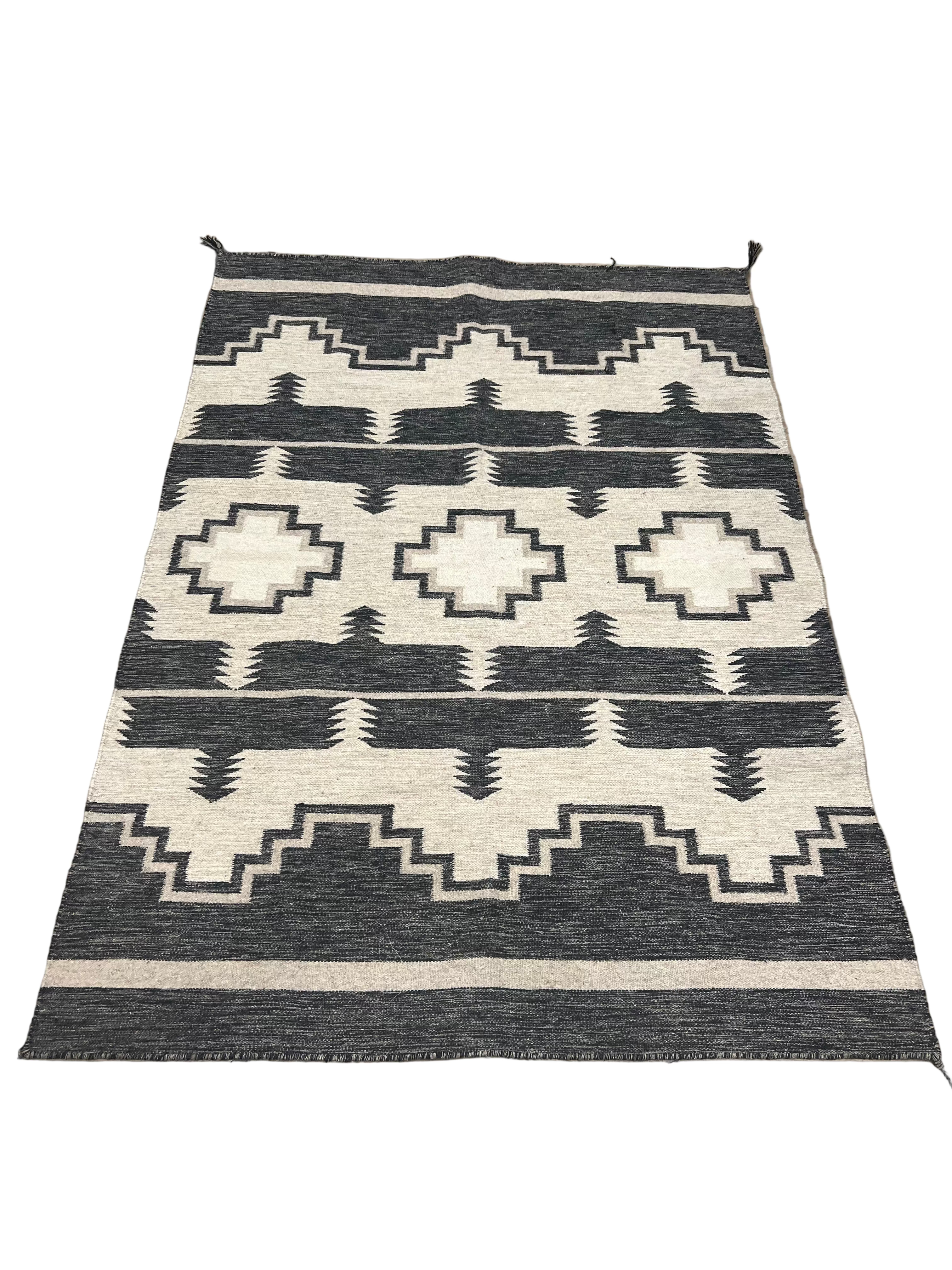 Grey Wool Tribal Berber Rug