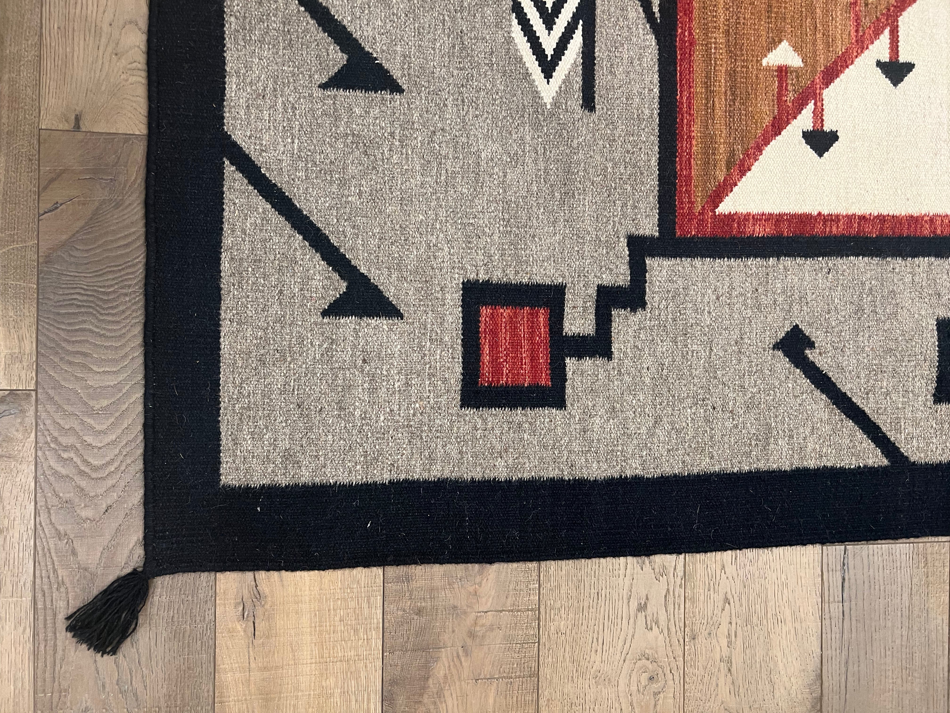 Rust Tribal Berber Wool Rug