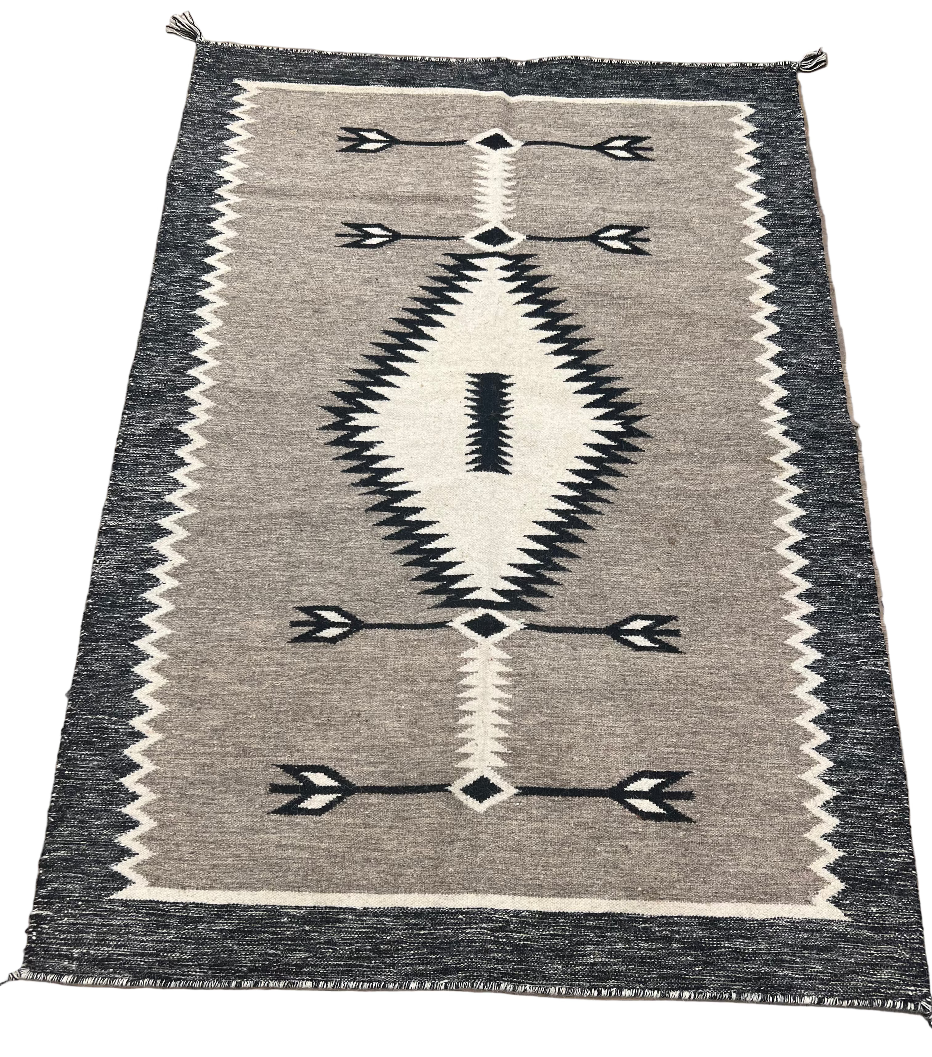 Geometric Arrow Tribal Berber Wool Rug